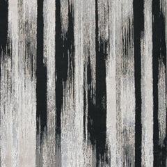12' x 15' Black Silver and Gray Abstract Power Loom Area Rug
