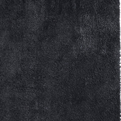 5' x 8' Black Shag Power Loom Area Rug