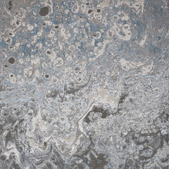 4' x 6' Blue and Gray Abstract Power Loom Area Rug