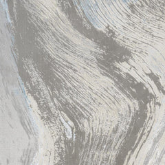 2' x 3' Gray and Ivory Abstract Power Loom Area Rug