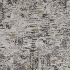 2' x 3' Brown and Ivory Abstract Power Loom Distressed Area Rug