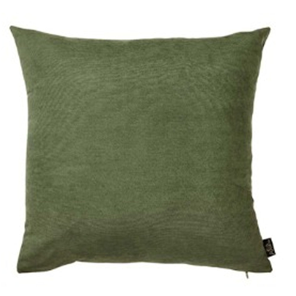 Set Of Four 20" X 20" Fern Green Polyester Zippered Pillow Cover