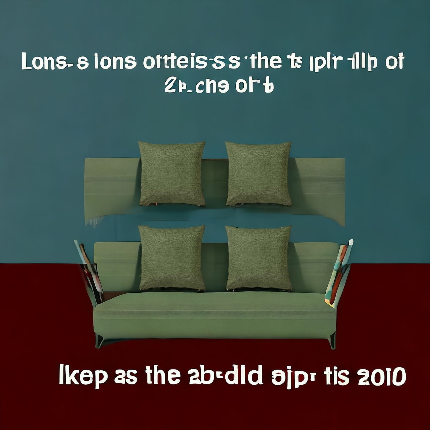 Set Of Four 20" X 20" Fern Green Polyester Zippered Pillow Cover