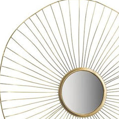 25" Gold Abstract Framed Accent Mirror