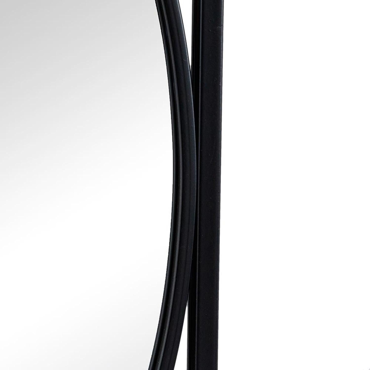32" Black Framed Accent Mirror