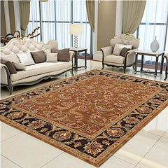 5' x 8' Brown Oriental Hand Tufted Non Skid Area Rug