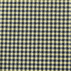 Set Of Four 18" X 18" Black And Yellow Polyester Houndstooth Zippered Pillow