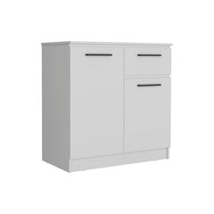 36" White Drawer Double Dresser