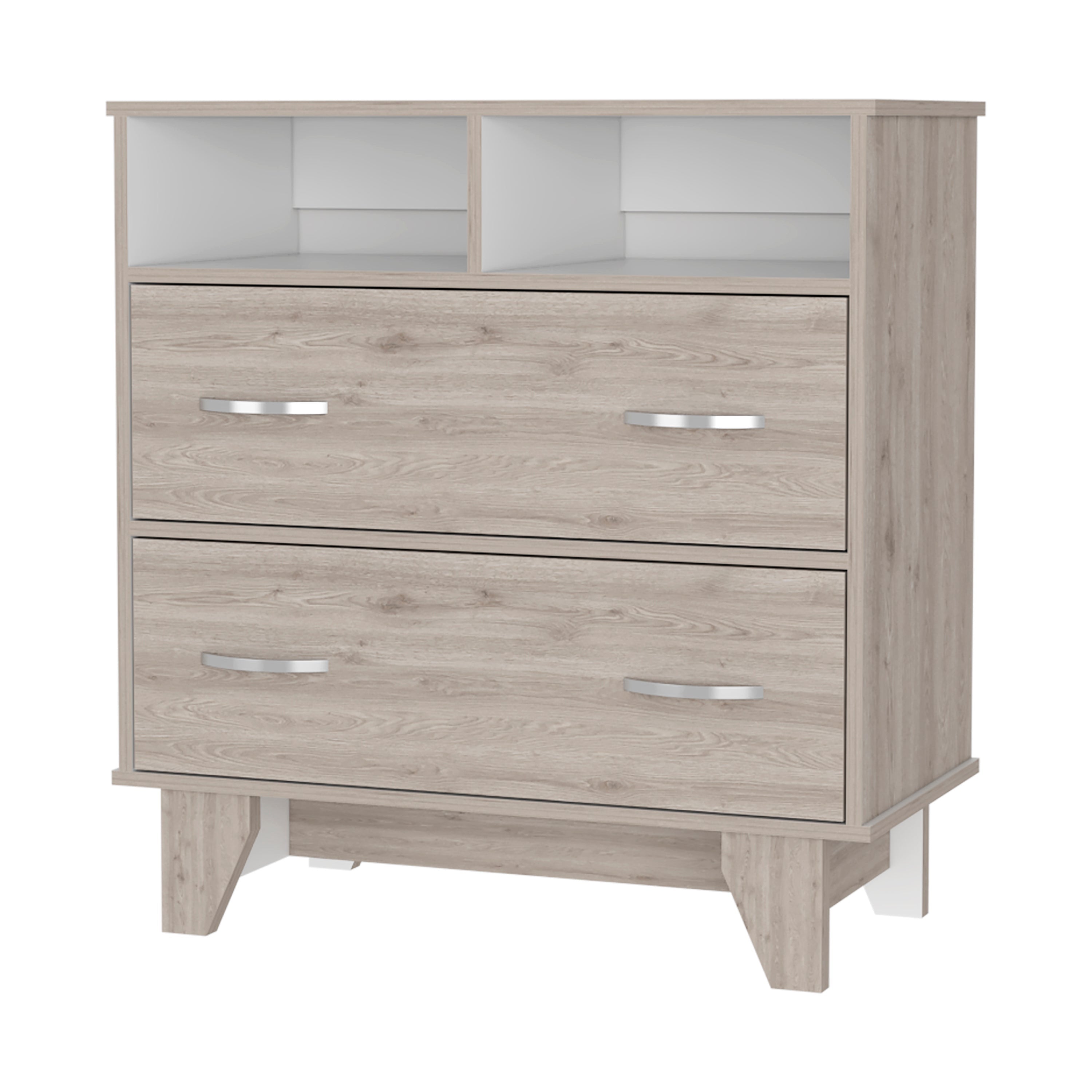 32" Oak Two Drawer Dresser