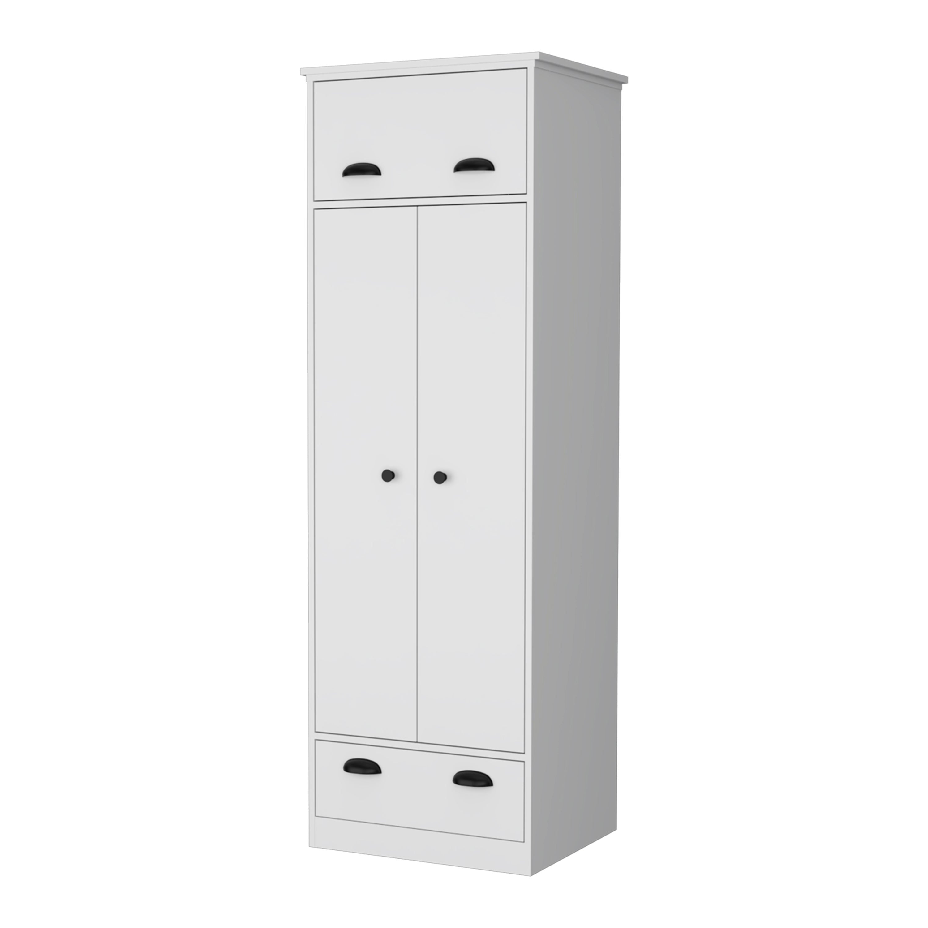 23" White Drawer Combo Dresser