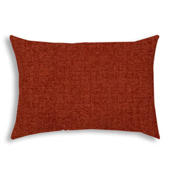 14" X 20" Brick Red Indoor Outdoor Throw Pillow