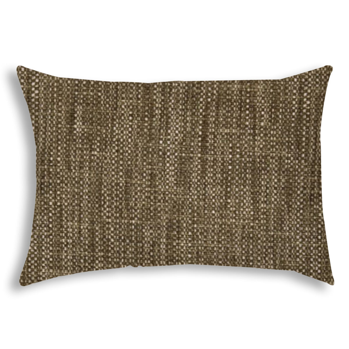 14" X 20" Espresso Indoor Outdoor Throw Pillow With Texture