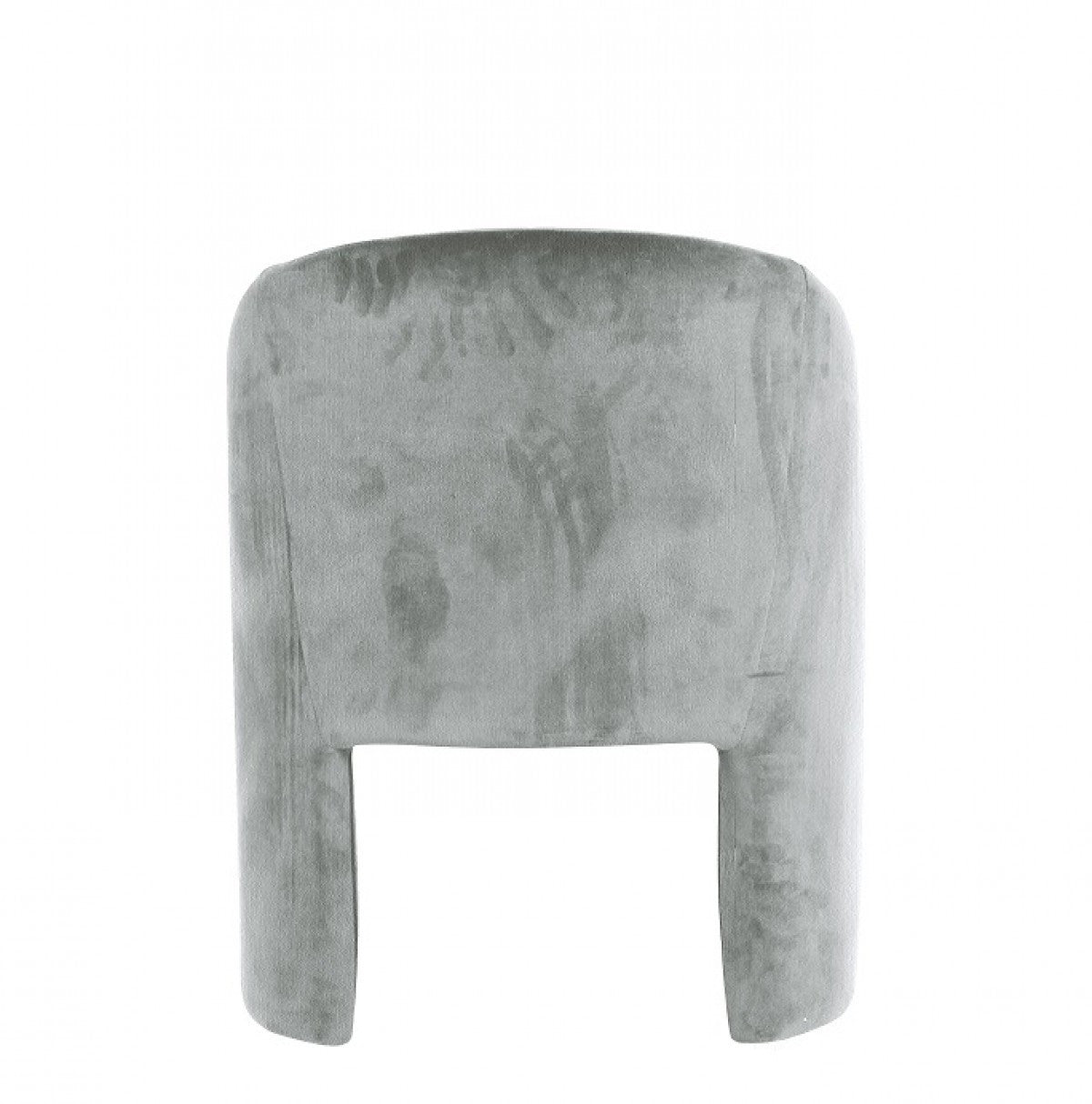 Gray Upholstered Velvet Dining Arm Chair