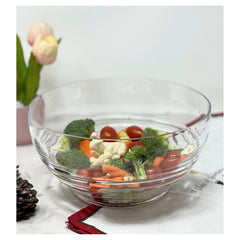 10" Clear Acrylic Round Salad Bowl