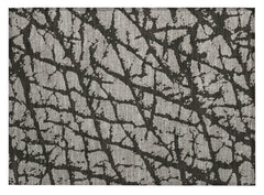 2' X 3' Gray and Black Abstract Washable Non Skid Indoor Outdoor Area Rug