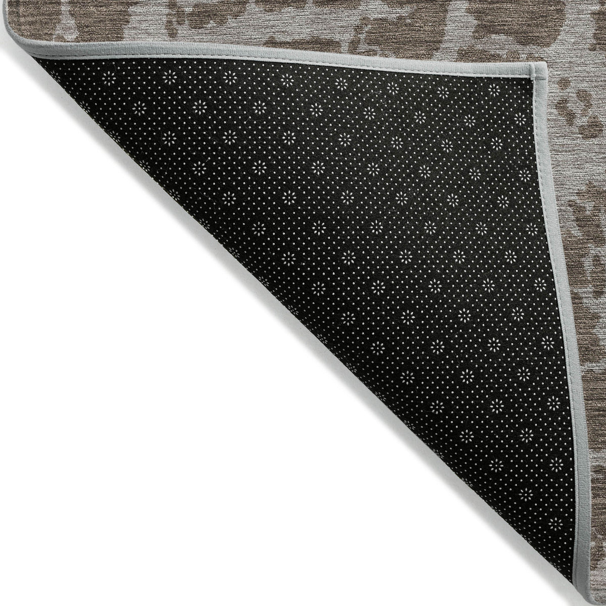 2' X 3' Brown Abstract Washable Non Skid Indoor Outdoor Area Rug