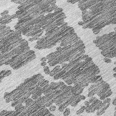 9' X 12' Charcoal Abstract Washable Non Skid Indoor Outdoor Area Rug