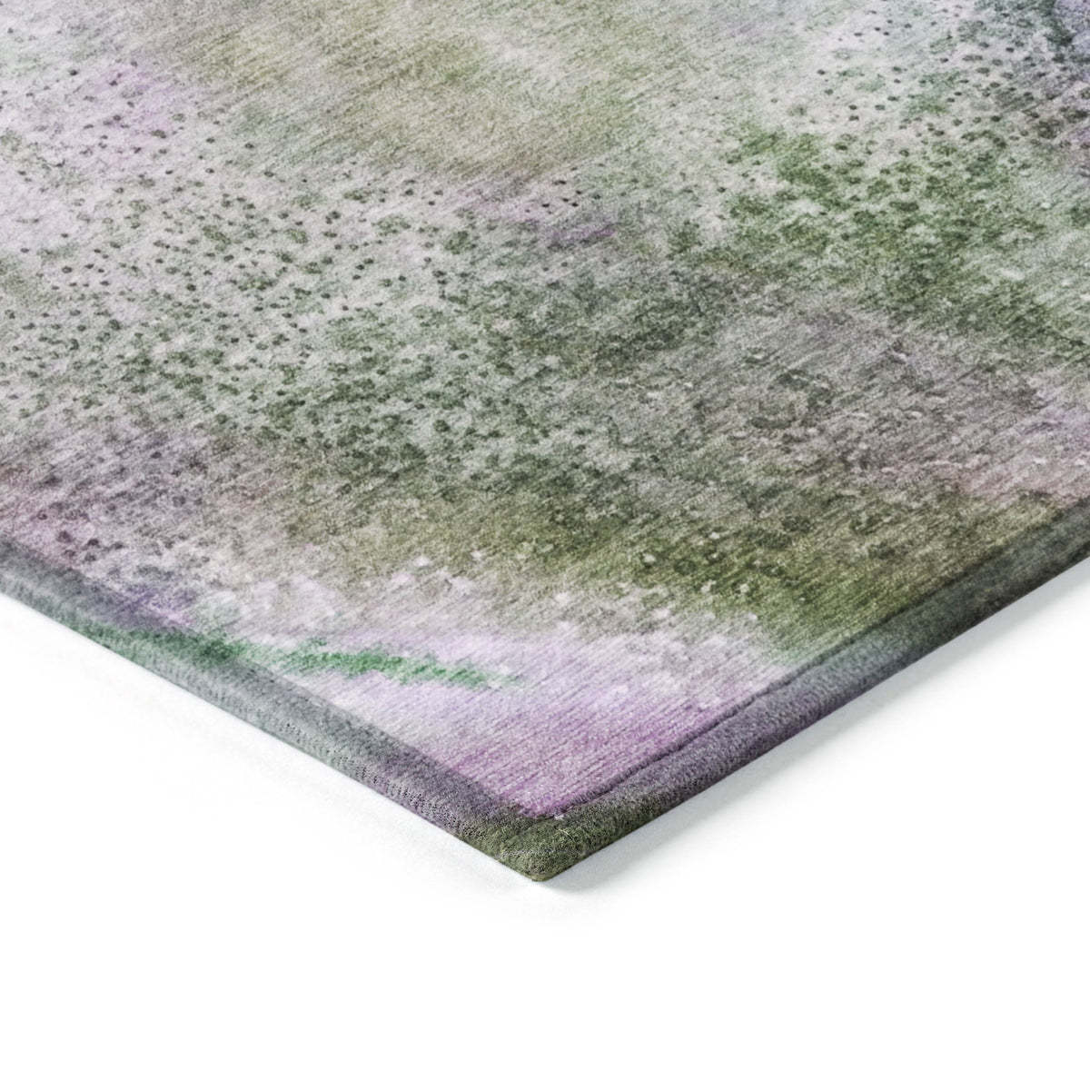 10' X 14' Purple Abstract Washable Non Skid Indoor Outdoor Area Rug