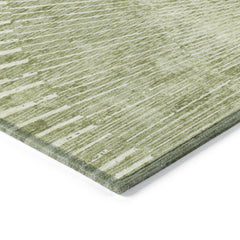 8' Runner Sage Abstract Washable Non Skid Indoor Outdoor Runner Rug