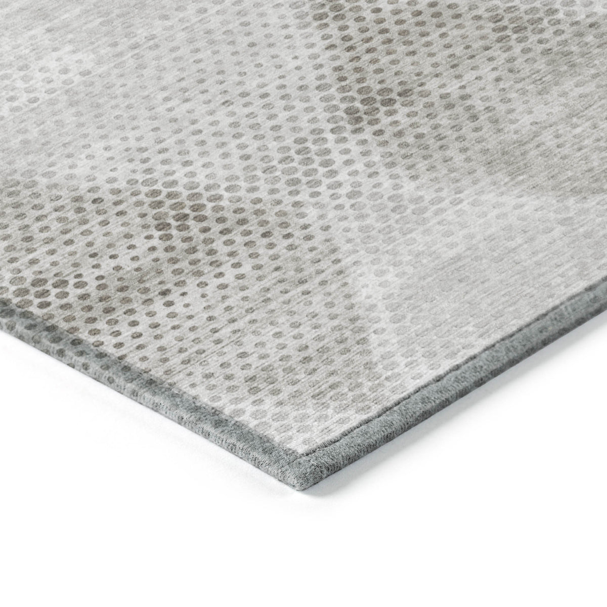 3' X 4' Gray Geometric Washable Non Skid Indoor Outdoor Area Rug