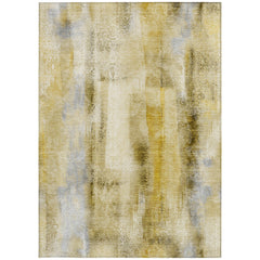 10' X 14' Taupe Washable Non Skid Indoor Outdoor Area Rug