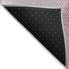 8' X 10' Merlot Geometric Washable Non Skid Indoor Outdoor Area Rug