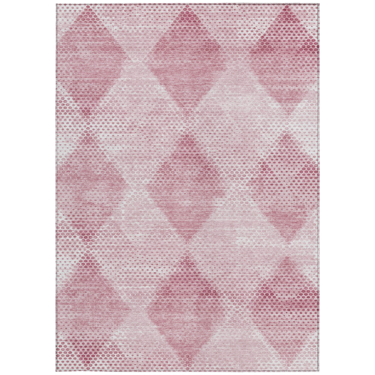3' X 5' Merlot Geometric Washable Non Skid Indoor Outdoor Area Rug