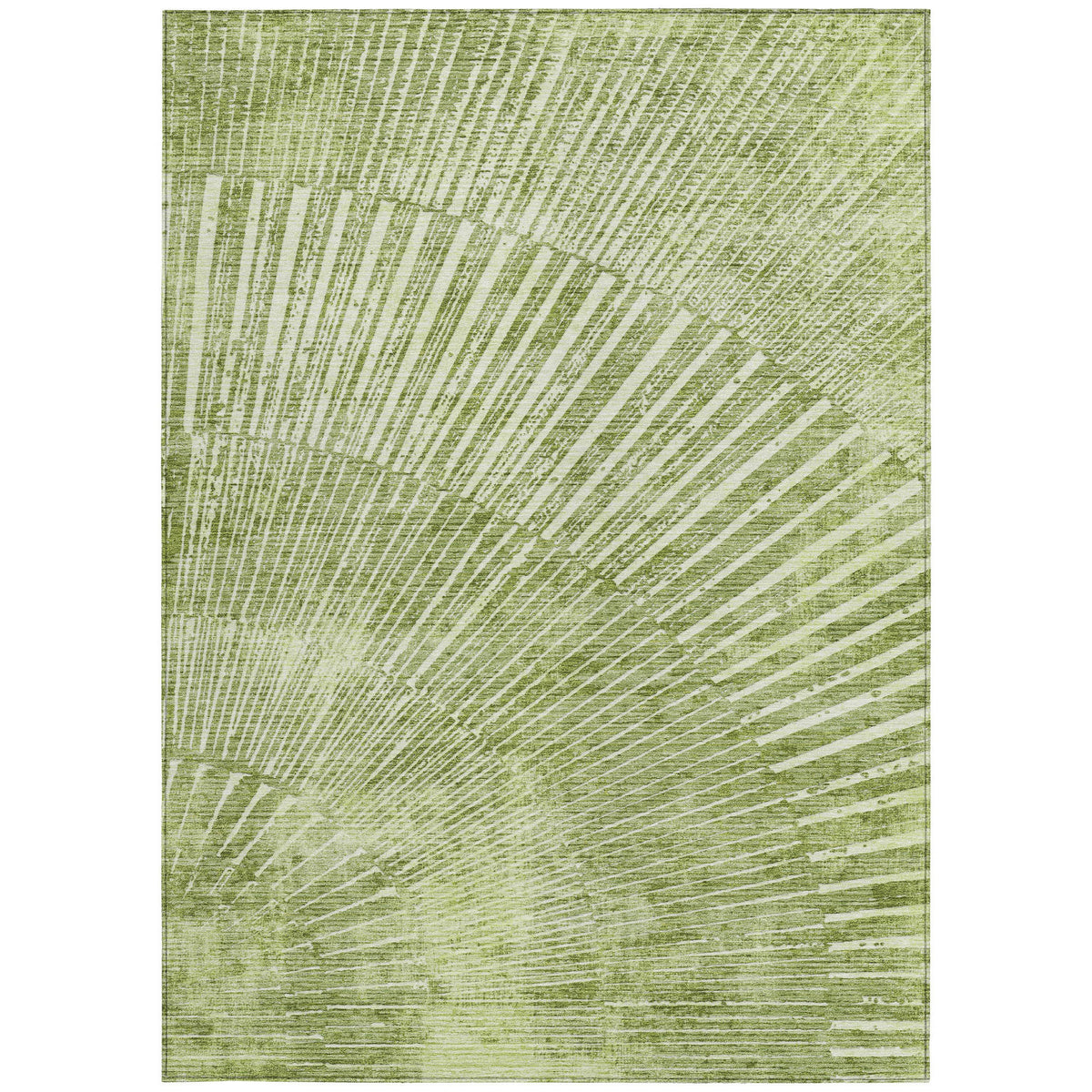 10' X 14' Sage Abstract Washable Non Skid Indoor Outdoor Area Rug
