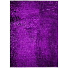 8' X 10' Purple Abstract Washable Non Skid Indoor Outdoor Area Rug
