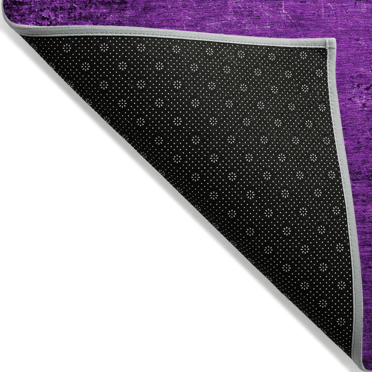 2' X 3' Purple Abstract Washable Non Skid Indoor Outdoor Area Rug