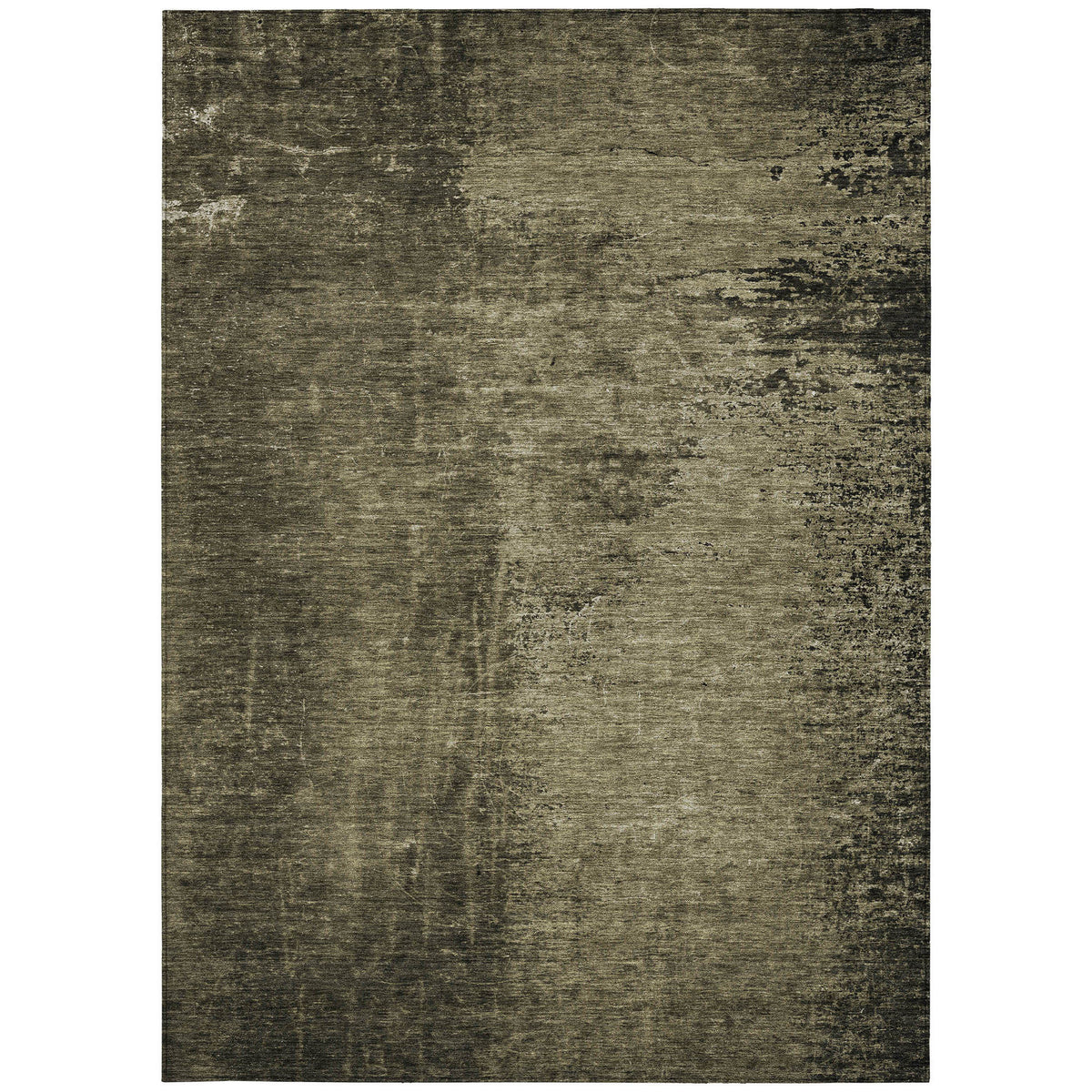 10' X 14' Gray Abstract Washable Non Skid Indoor Outdoor Area Rug