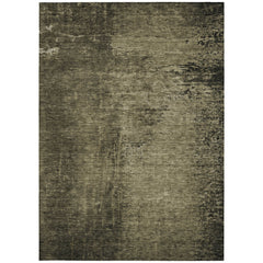 10' X 14' Gray Abstract Washable Non Skid Indoor Outdoor Area Rug