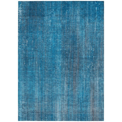 3' X 4' Blue Striped Washable Non Skid Indoor Outdoor Area Rug