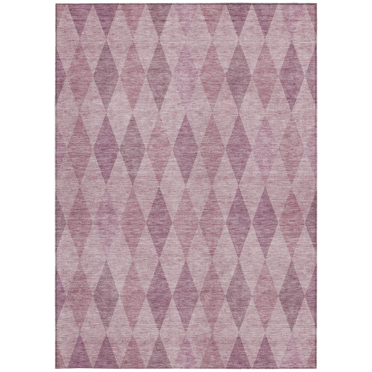 5' X 8' Blush Geometric Washable Non Skid Indoor Outdoor Area Rug