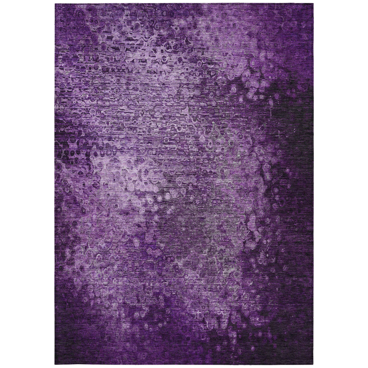 8' X 10' Purple Washable Non Skid Indoor Outdoor Area Rug