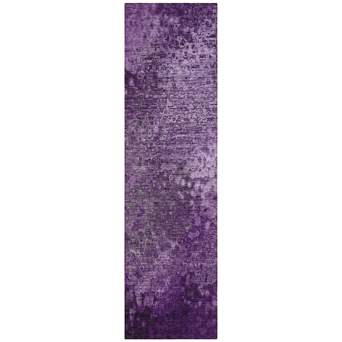 8' Runner Purple Washable Non Skid Indoor Outdoor Runner Rug