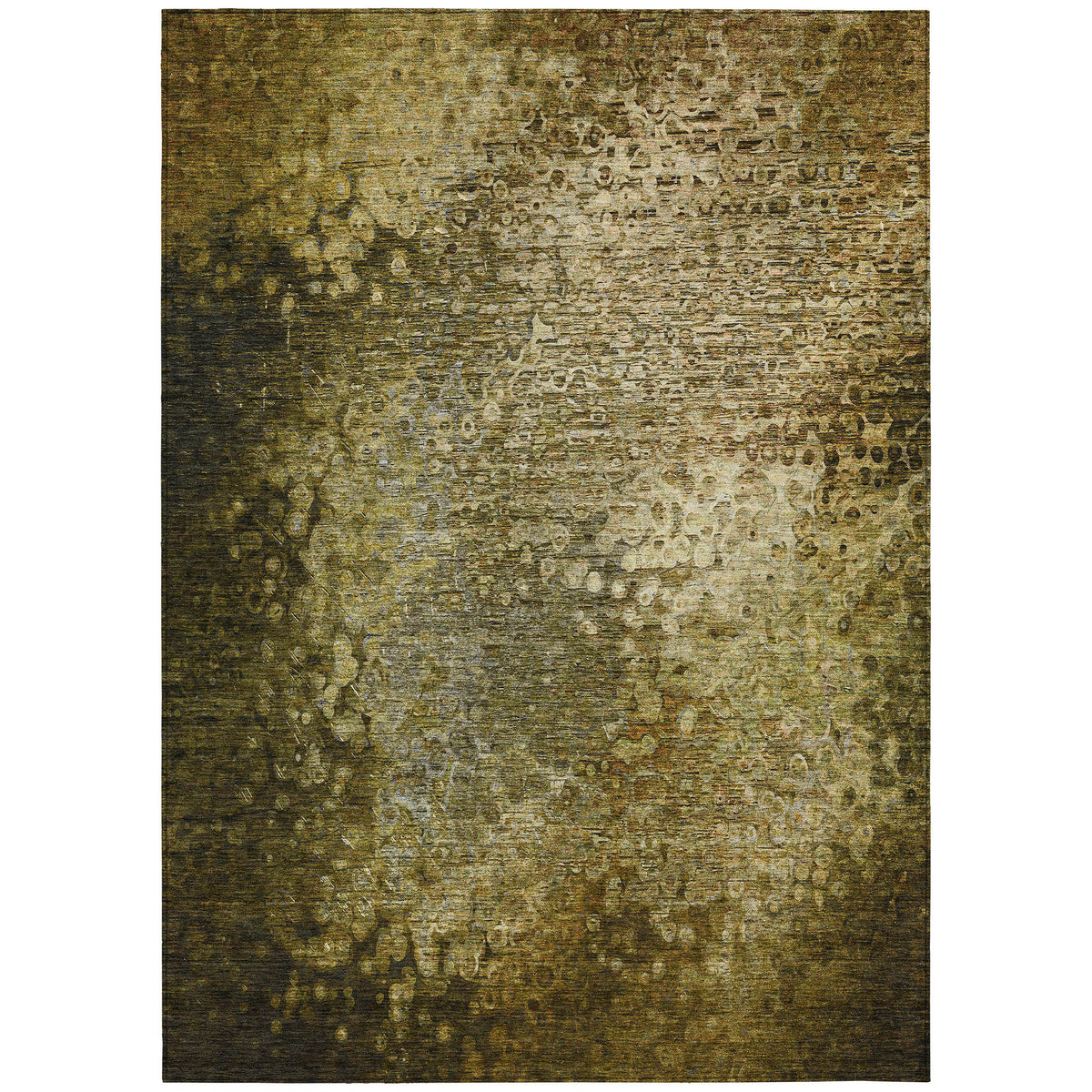 8' X 10' Brown Washable Non Skid Indoor Outdoor Area Rug