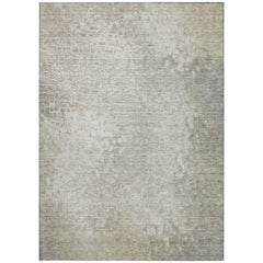 3' X 4' Beige Washable Non Skid Indoor Outdoor Area Rug