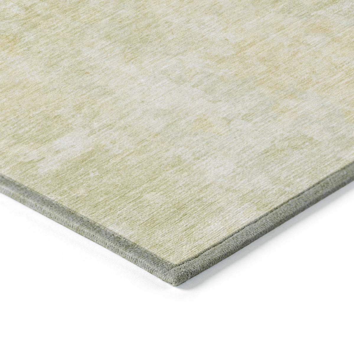 3' X 5' Gold Abstract Washable Non Skid Indoor Outdoor Area Rug