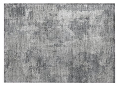 2' X 3' Gray Abstract Washable Non Skid Indoor Outdoor Area Rug