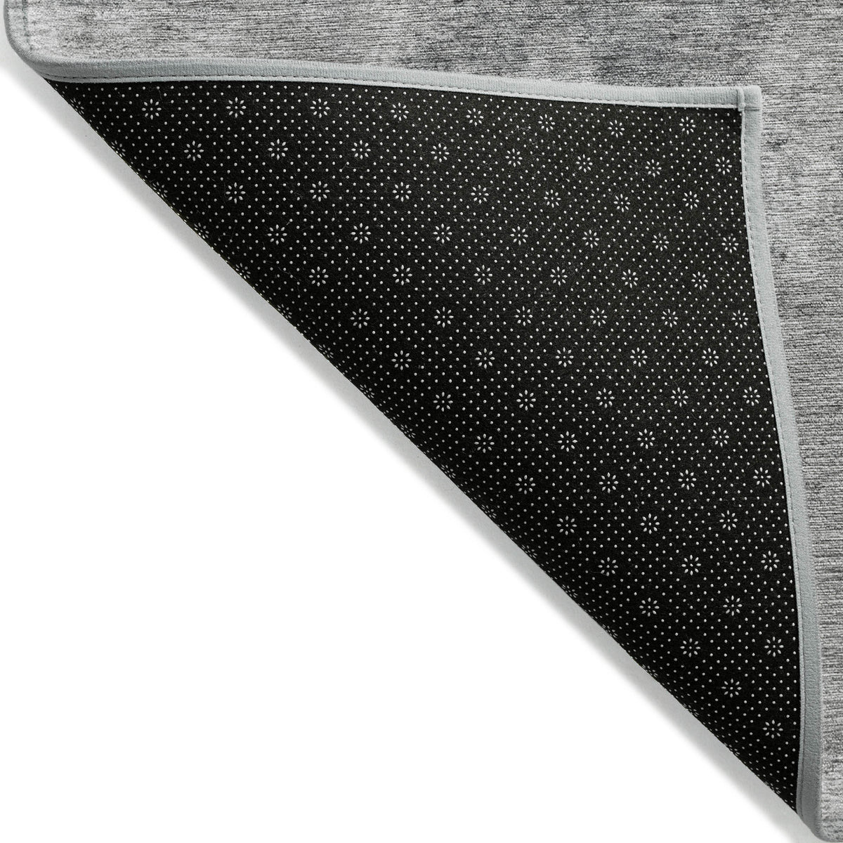 8' X 10' Gray Abstract Washable Non Skid Indoor Outdoor Area Rug
