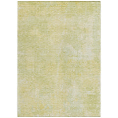 3' X 4' Gold Abstract Washable Non Skid Indoor Outdoor Area Rug