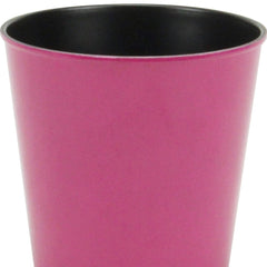 5" Hot Pink Recycled Plastic Indoor Outdoor Round Pot Planter