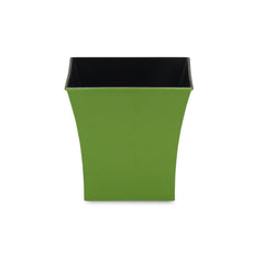 7" Lime Green Recycled Plastic Indoor Outdoor Square Pot Planter