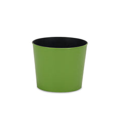 7" Lime Green Recycled Plastic Indoor Outdoor Round Pot Planter