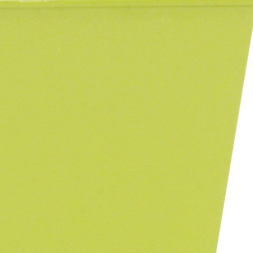 5" Lime Green Recycled Plastic Indoor Outdoor Rectangular Pot Planter