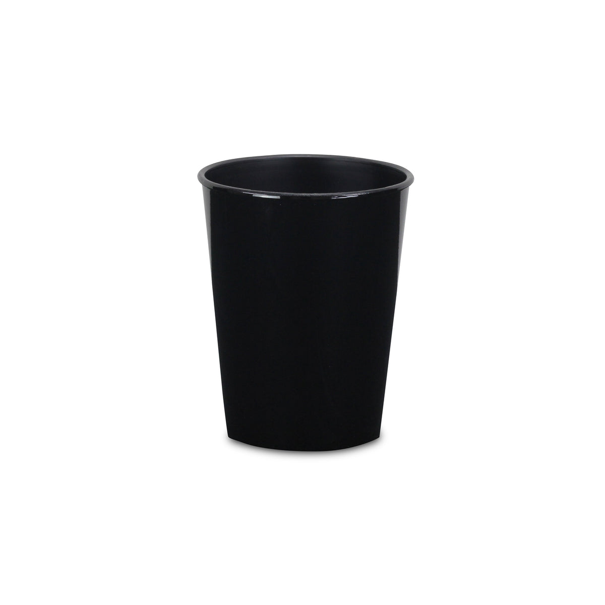 5" Black Recycled Plastic Indoor Outdoor Round Pot Planter