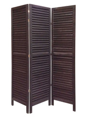 1 X 48 X 67 Black Wood Shutter - Screen