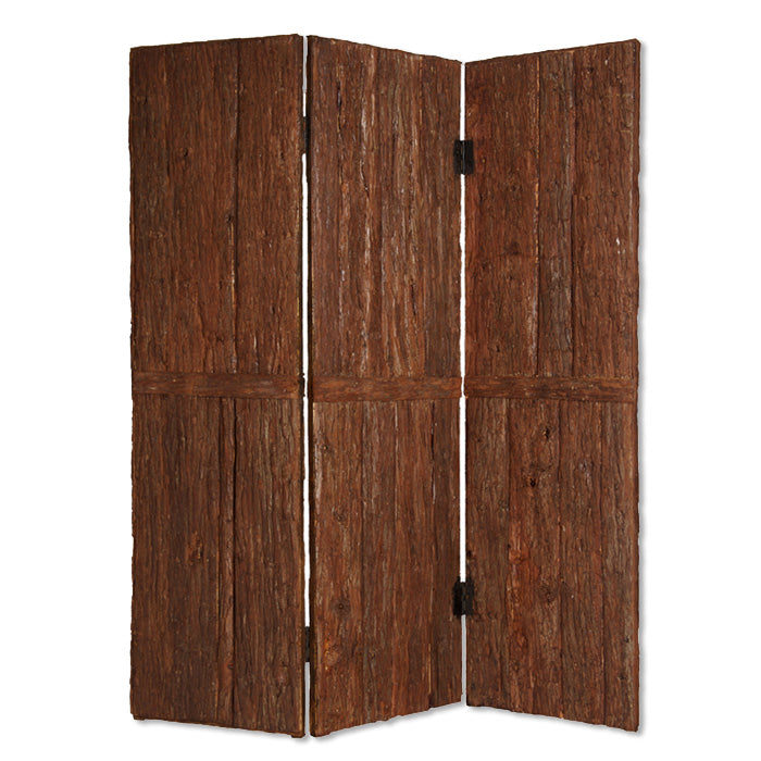 1" X 62" X 72" Brown Wood Tahoe Screen