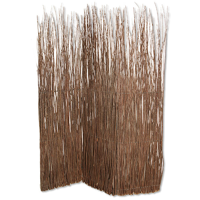 1" X 63" X 84" Brown Willow Adirondack Screen